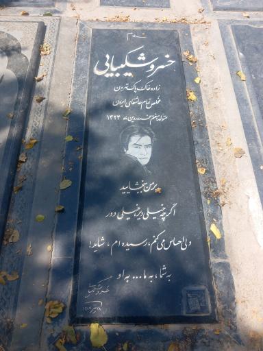 عکس مزار خسرو شکیبایی