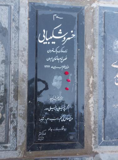 عکس مزار خسرو شکیبایی