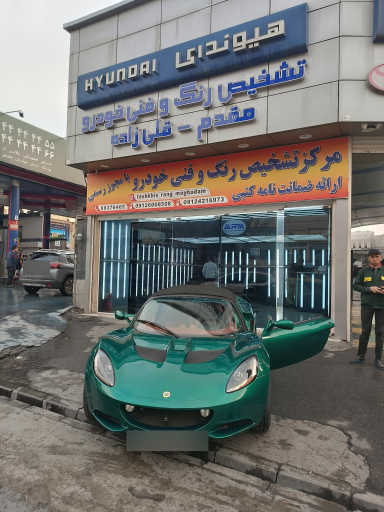 عکس تشخیص رنگ و فنی خودرو محمدرضا