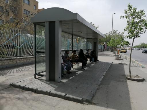عکس ایستگاه اتوبوس پردیس