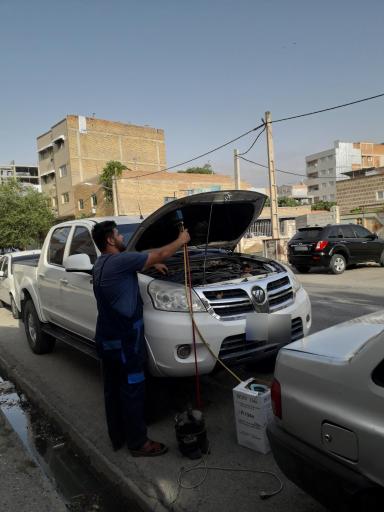 برق خودرو شارژ گاز کولر