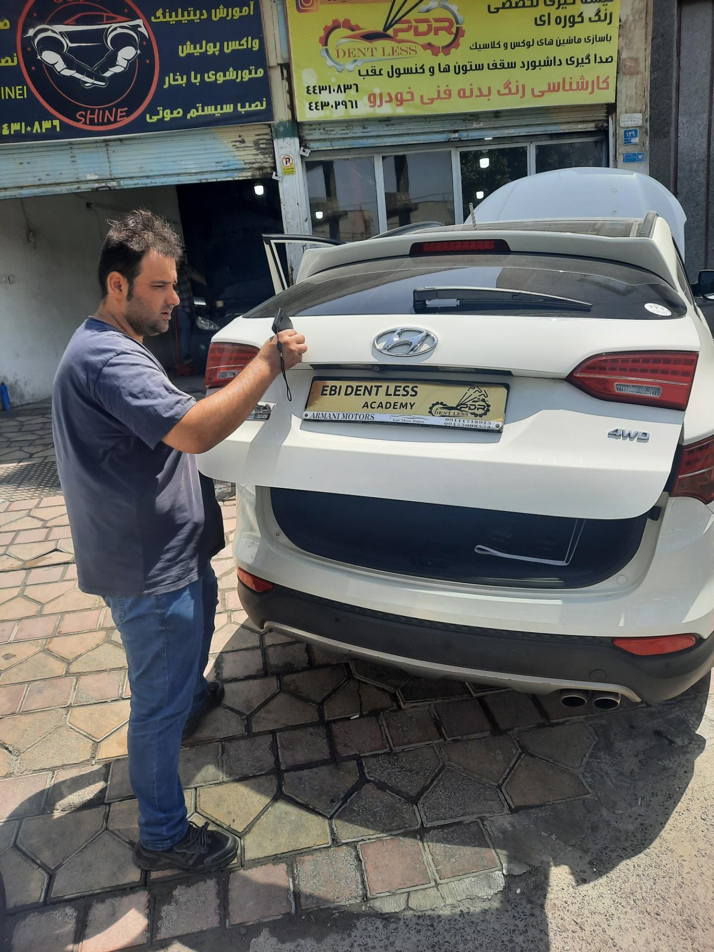 عکس صافکاری بدون رنگ PDR مهندس ابی