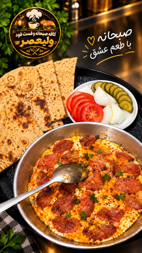 عکس فست فود ولیعصر