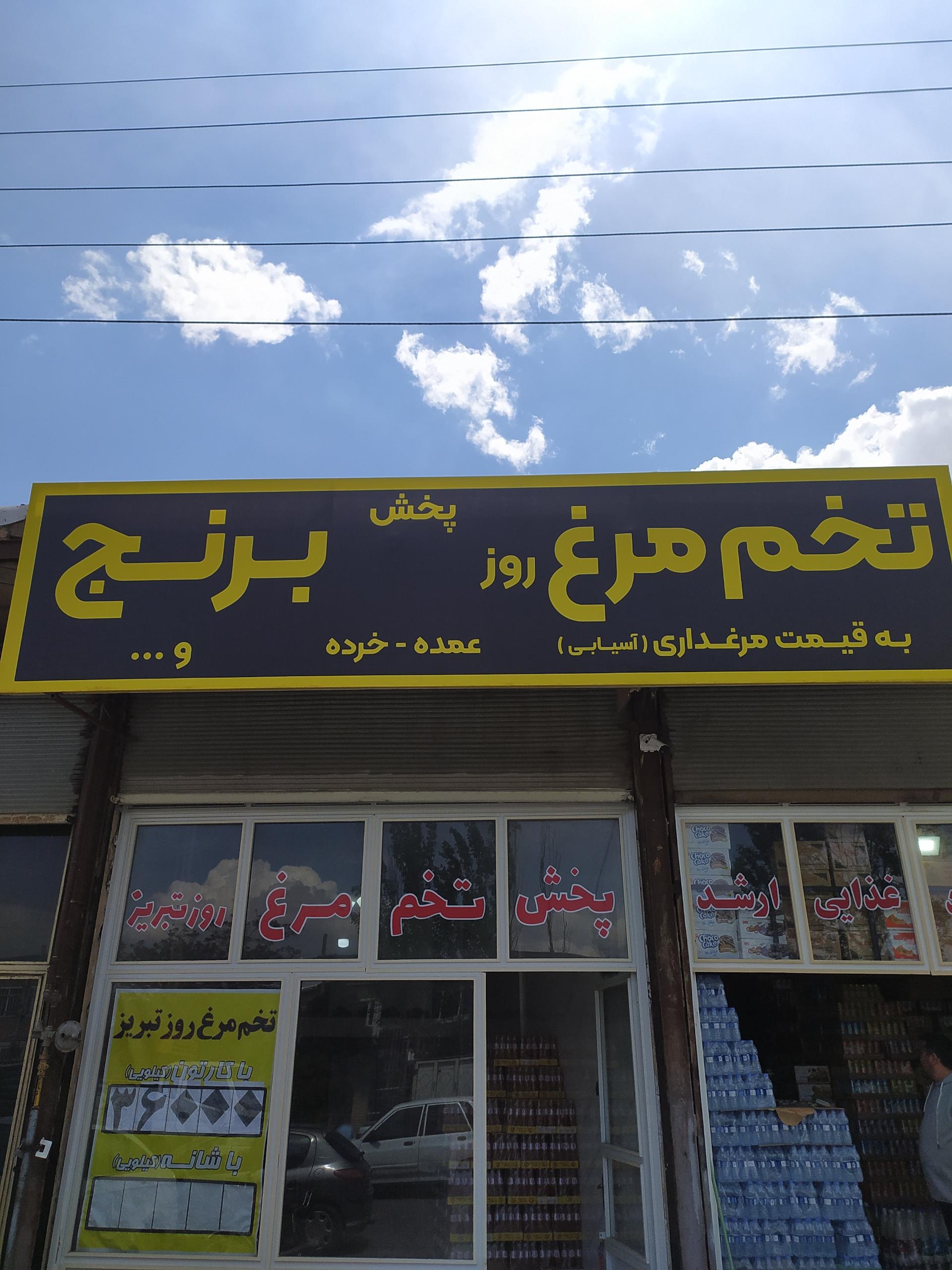 عکس پخش تخم مرغ تبریز