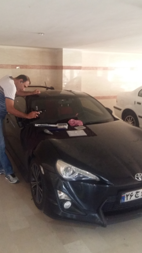 عکس ترمیم شیشه و چراغ علیپور