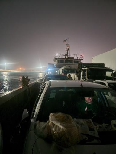 عکس اسکله بارگیری ماشین  جزیره کیش (لندینگ)