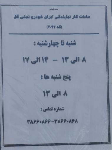 عکس ایران خودرو نجفی گل 3042