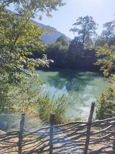 عکس چشمه و دریاچه گل رامیان