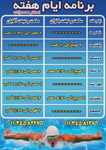 عکس استخر محمدزاده