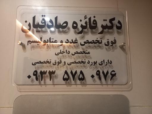 عکس دکتر سیده فائزه صادقیان