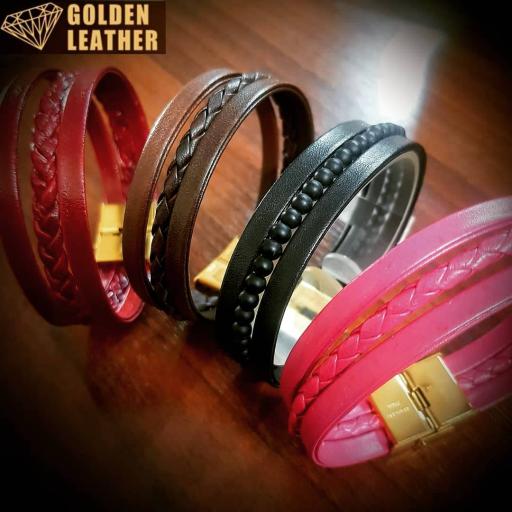 عکس توليدى چرم طلايى