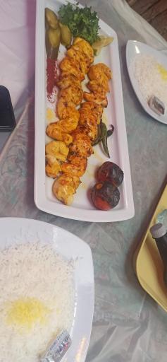 عکس باغ و رستوران سنتی شب نشین