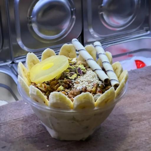 عکس ابمیوه و بستنی سیب سبز