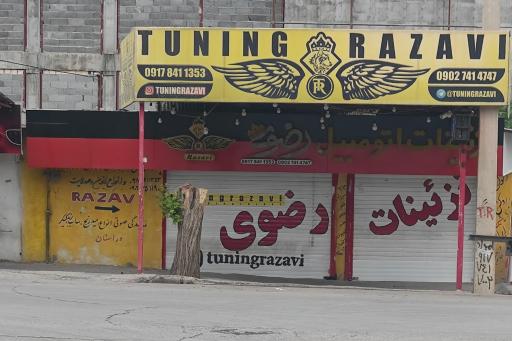 عکس تزئیناتی اتومبیل رضوی