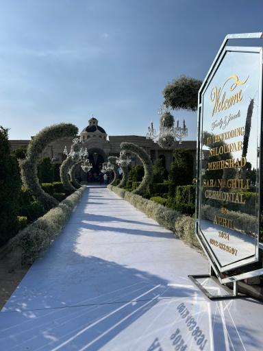 عکس باغ تالار عمارت ملل