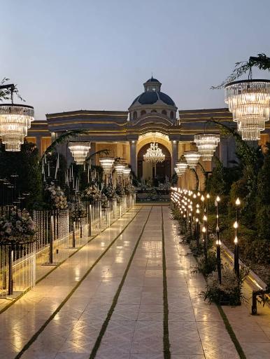 عکس باغ تالار عمارت ملل