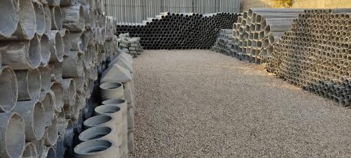 عکس پخش لوله های بخاری هواکش سیمانی ازبست