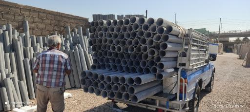 عکس پخش لوله های بخاری هواکش سیمانی ازبست