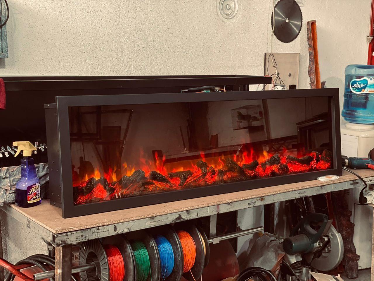 عکس لاکچری شومینه، باربکیو و آتشدان