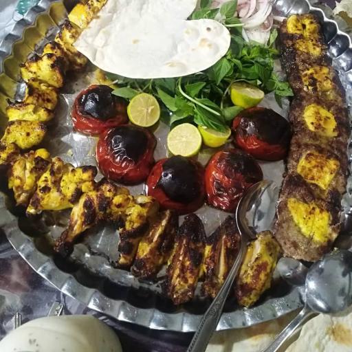 عکس کباب ساطوری بناب حیدربابا