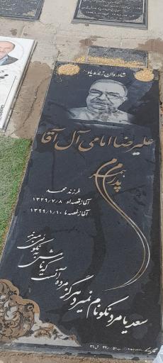 عکس مزار علیرضا امامی آل آقا