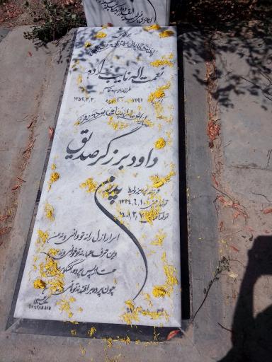 عکس مزار داود برزگر صدیق