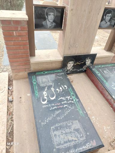 عکس مزار پاسدار شهید داود گل گلی