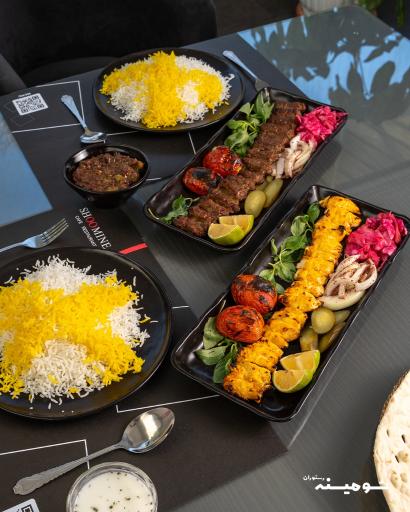 عکس رستوران شومینه