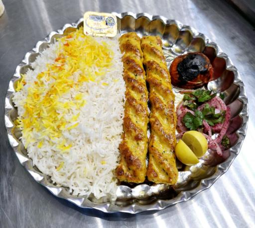 عکس کباب کوبیده مرغ و بریونی اصفهان