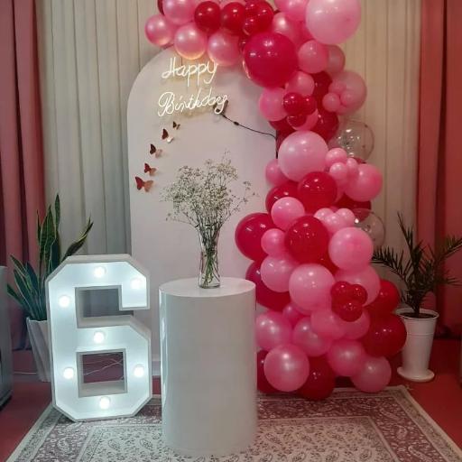 عکس تم تولدی و بادکنک آرایی و گل آرایی حیدری