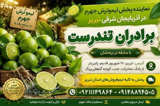 عکس مرکز پخش لیمو ترش برادران تندرست