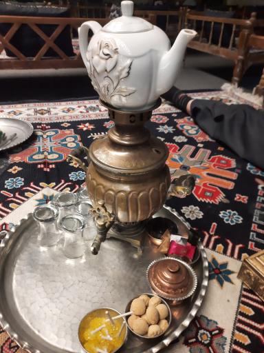 عکس باغ رستوران کلبه‌