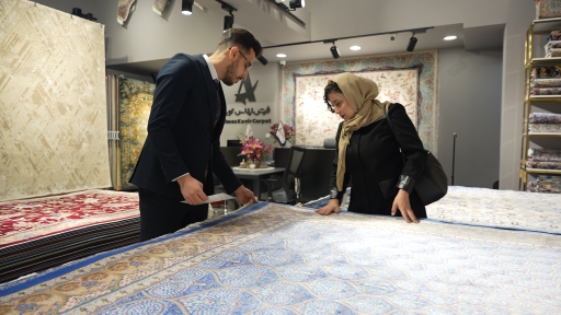 عکس فرش الماس کویر کرمان