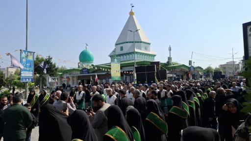 عکس آرامستان گلزار شهدای امامزاده ابراهیم آمل