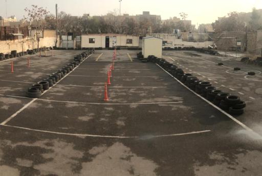 عکس پیست موتورسیکلت آموزشگاه رانندگی آزمایش