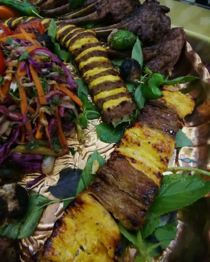 عکس کباب ساطوری سنتی بناب آذربایجان 
