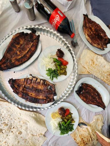 عکس باغ رستوران سنتی آبشار