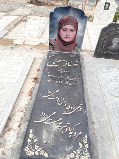 عکس آرامگاه مرحومه شهناز معینی