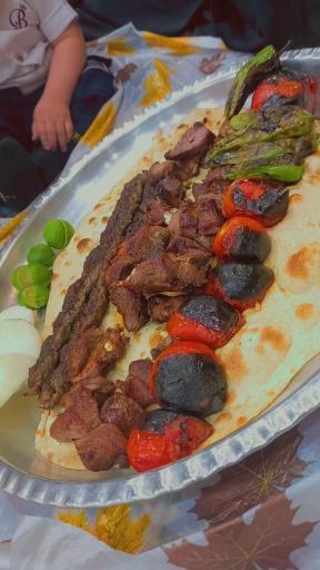 عکس کباب ذغالی ملی راه