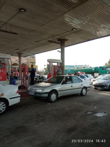 عکس پمپ بنزین عبیداوی شوش