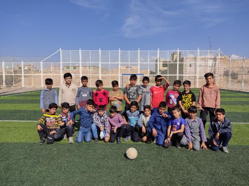 عکس زمین چمن مصنوعی شهید حججی