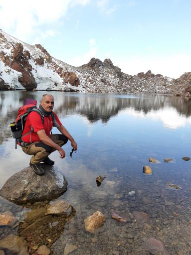 عکس سنگ محراب قله سبلان