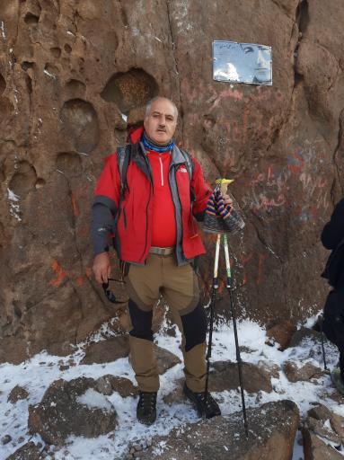 عکس سنگ محراب قله سبلان