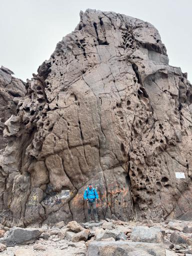 عکس سنگ محراب قله سبلان