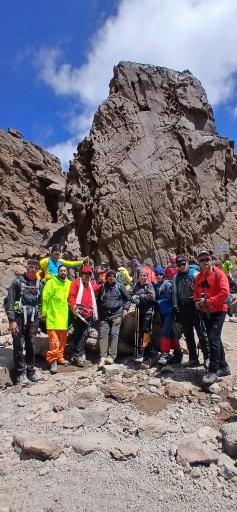 عکس سنگ محراب قله سبلان