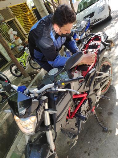 عکس سیکلت یدک آرام