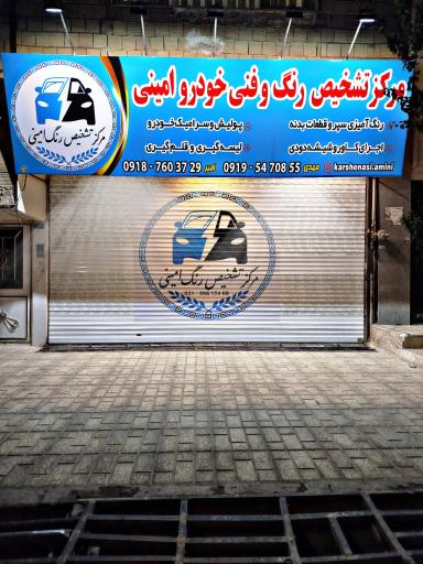 عکس تشخیص رنگ خودرو امینی