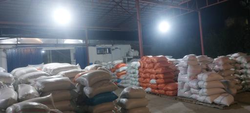 عکس برنج فروشی مکانیزه با دستگاه بوجاری و سورتینگ مصطفی قاسمی