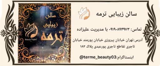عکس سالن زیبایی ترمه