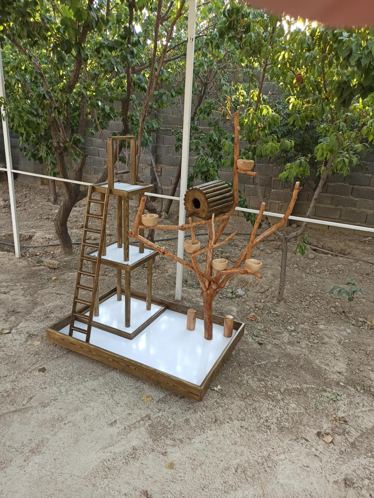 عکس نجاری کلبه چوبی آبنوس